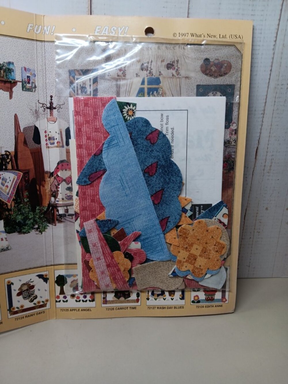 Country Borders Sunnie Blooms #72121 Iron-On Fabric Applique Kit Vintage 1997 - Picture 7 of 9
